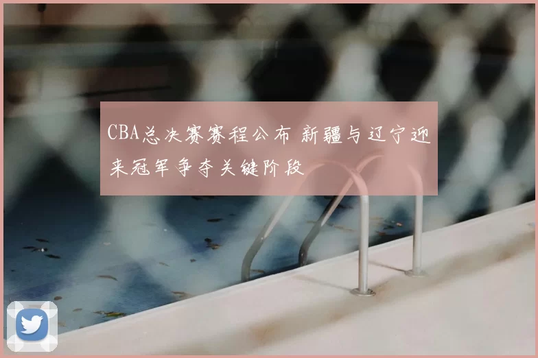 CBA总决赛赛程公布 新疆与辽宁迎来冠军争夺关键阶段